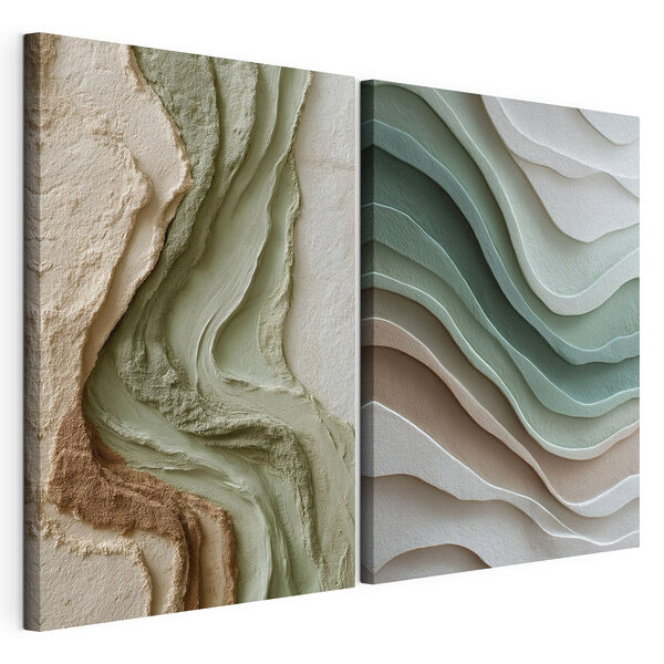 Modulaire canvasprint Natuurlijke rondingen in zachte tinten (Artikelnummer: m30226) Modulaire canvasprint Modulaire canvasprint Natuurlijke rondingen in zachte tinten (Artikelnummer: m30226)