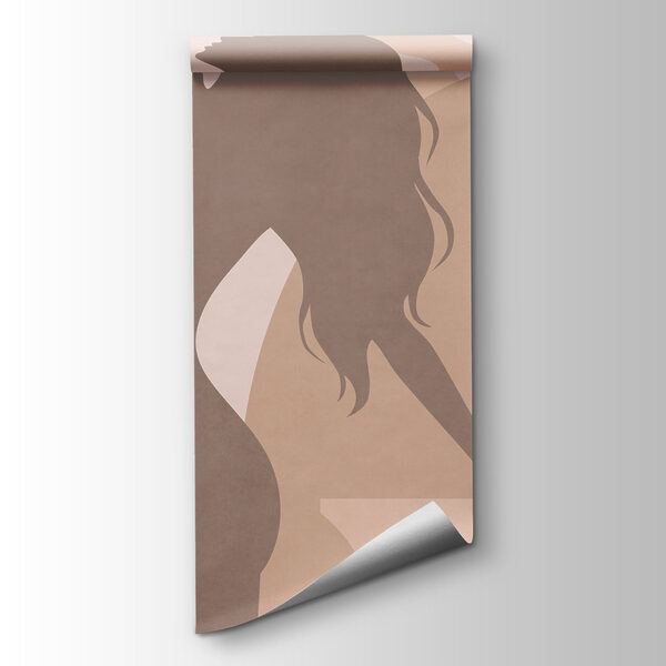 Woman's silhouettes and plants