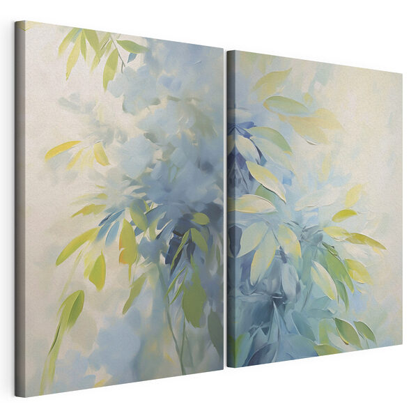 Modulaire canvasprint Luchtige tinten van rustgevend groen blad (Artikelnummer: m30246) Modulaire canvasprint Modulaire canvasprint Luchtige tinten van rustgevend groen blad (Artikelnummer: m30246)