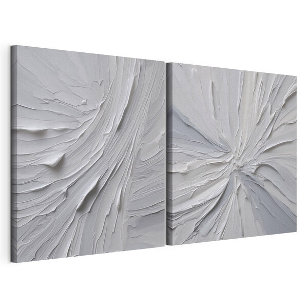 Vloeiende texturen in zachte tinten Modulaire canvasprint Vloeiende texturen in zachte tinten