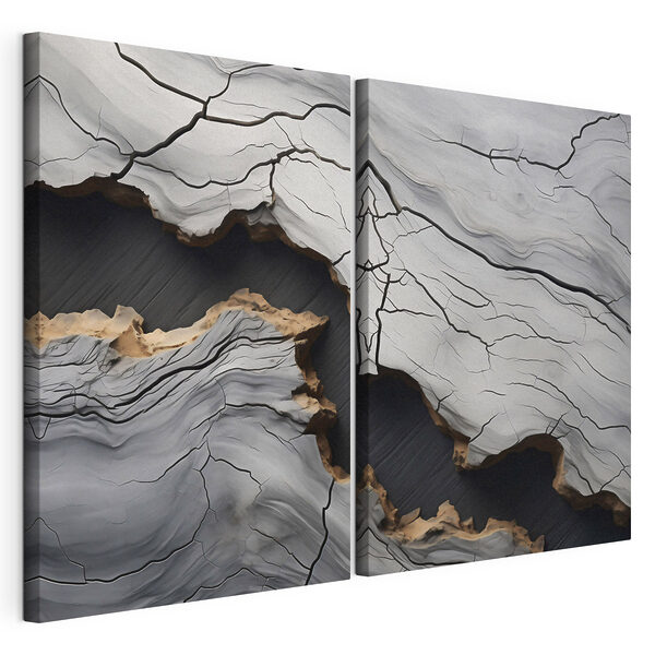 Natuurlijke patronen van ruimte en tijd Modulaire canvasprint Natuurlijke patronen van ruimte en tijd
