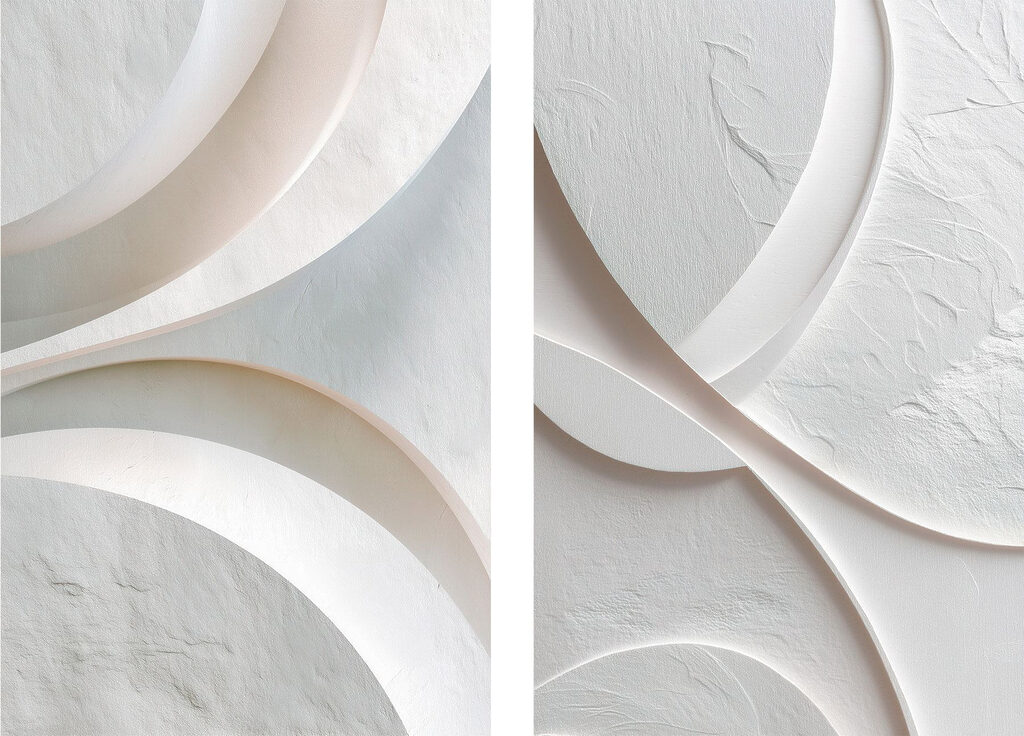 Soft curves and subtle shadows unite Soft curves and subtle shadows unite