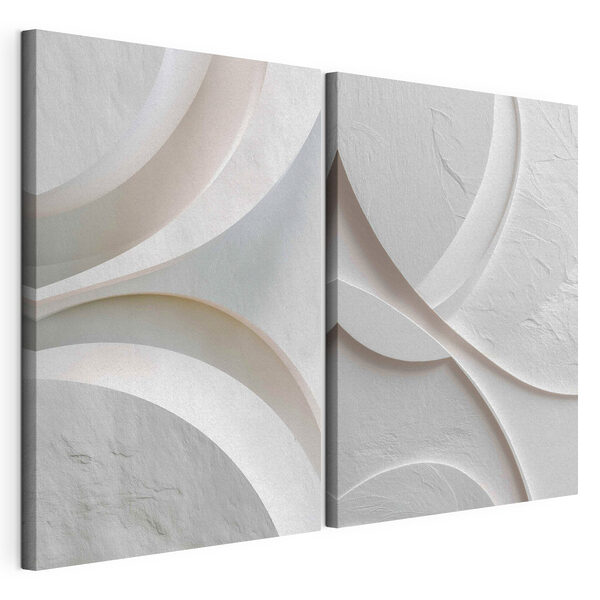 Zachte rondingen en subtiele schaduwen gaan hand in hand Modulaire canvasprint Zachte rondingen en subtiele schaduwen gaan hand in hand