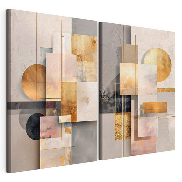 Kunstcollage Modulaire canvasprint Kunstcollage
