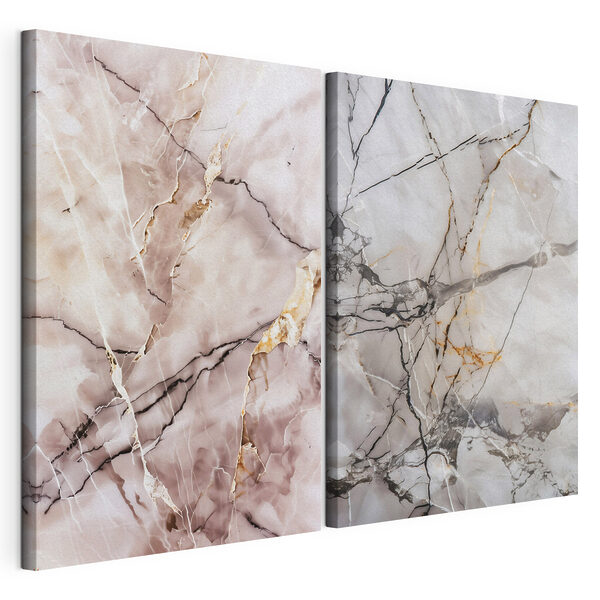 Elegante patronen in zachte tinten Modulaire canvasprint Elegante patronen in zachte tinten