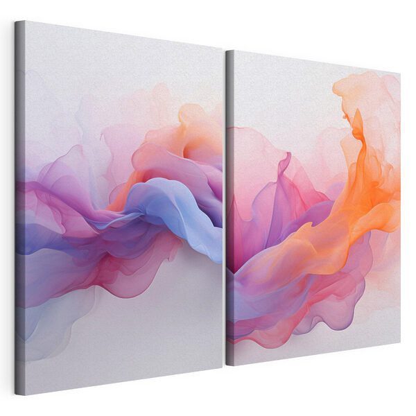 Modulaire canvasprint Screenshot van een schilderij