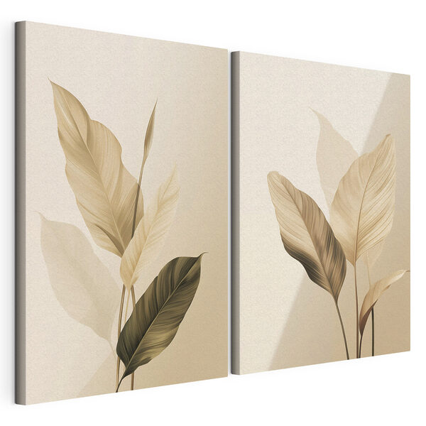 Zachte tinten van de schoonheid van de natuur Modulaire canvasprint Zachte tinten van de schoonheid van de natuur