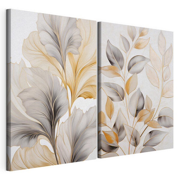 Modulaire canvasprint Modulaire canvasprint Door de natuur geïnspireerde elegantie in zachte tinten (Artikelnummer: m30323)