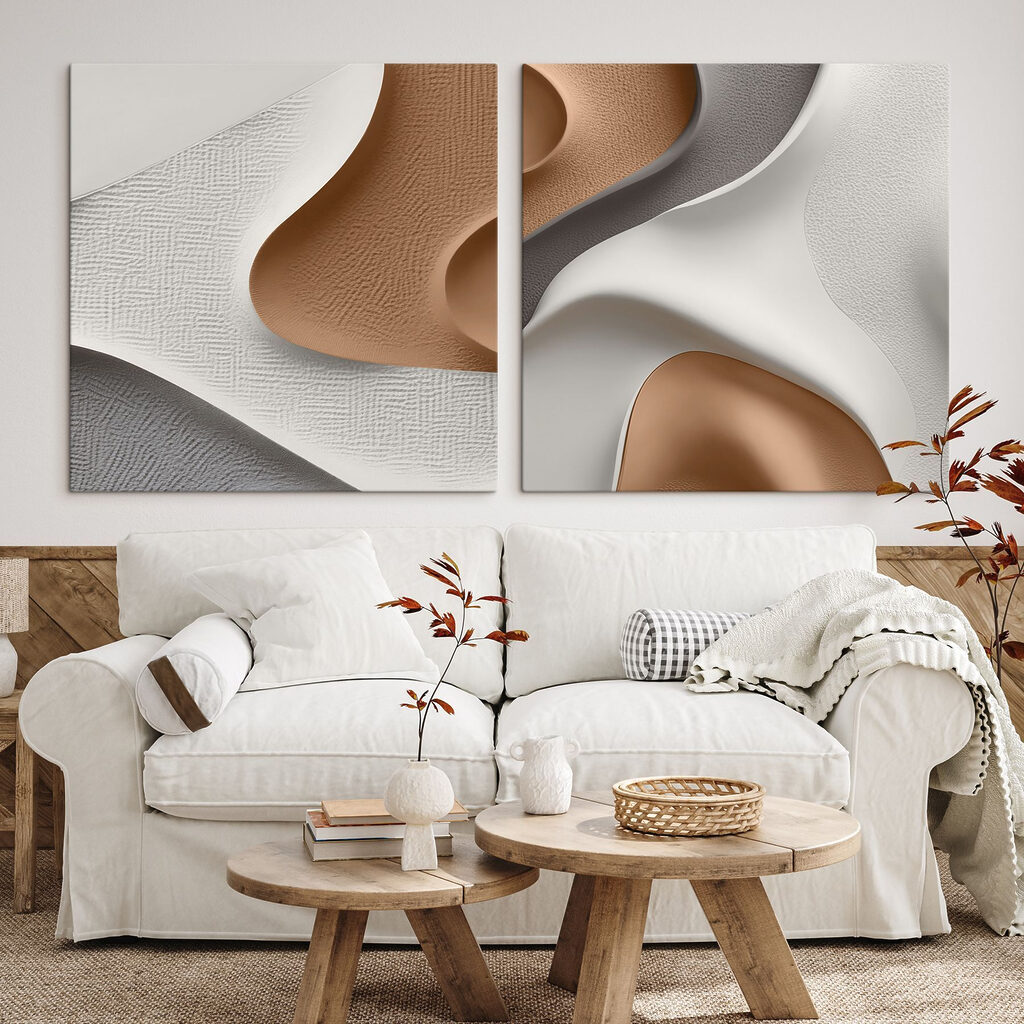 Elegant curves in contrasting shades Elegant curves in contrasting shades