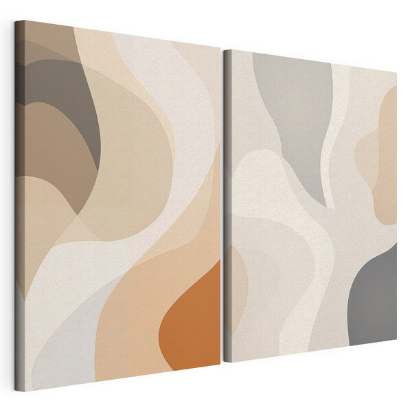 Modulaire canvasprint Een paar foto’s van iemands gezicht