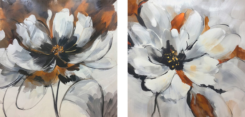 Painting of a flower Painting of a flower