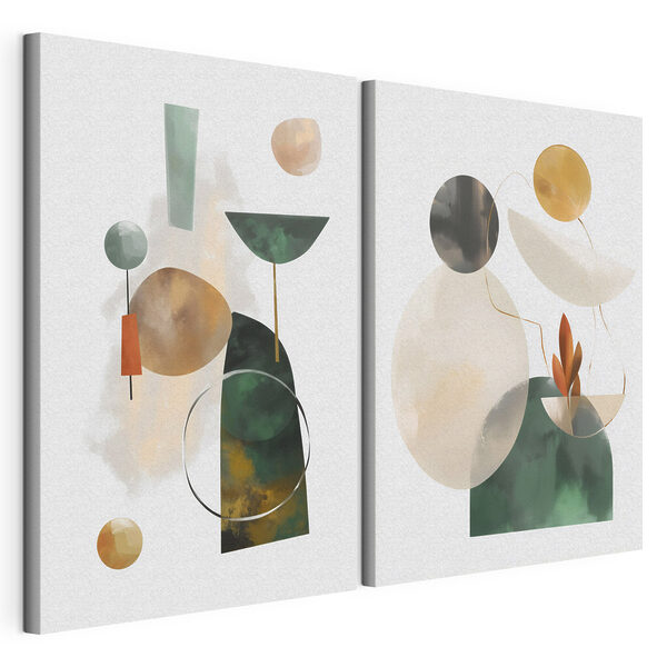 Modulaire canvasprint Modulaire canvasprint Twee afbeeldingen met verschillende vormen (Artikelnummer: m30393)
