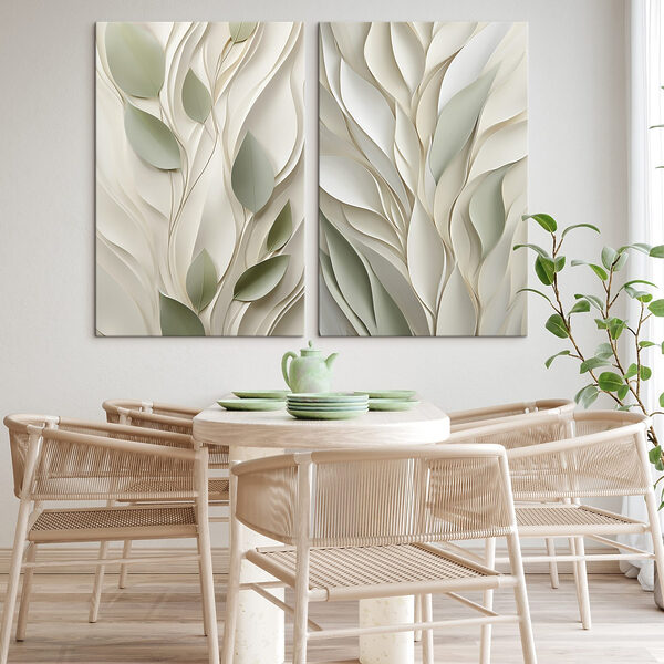 Nature-inspired patterns in soft hues Nature-inspired patterns in soft hues