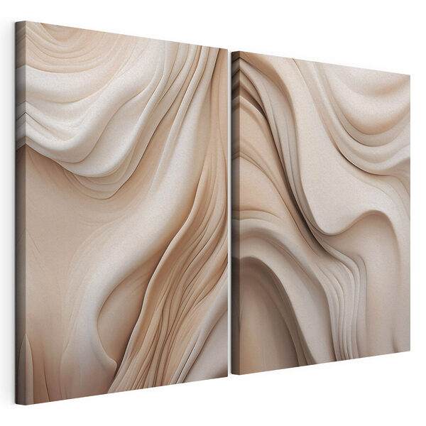 Zachte rondingen in warme tinten Modulaire canvasprint Zachte rondingen in warme tinten