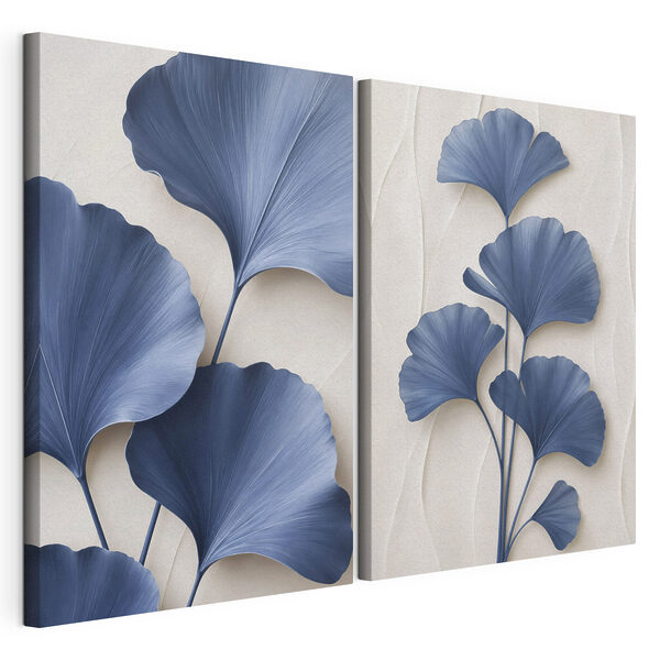 Elegant blue leaves in harmony Elegant blue leaves in harmony