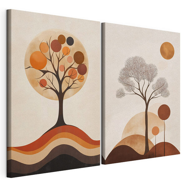 Modulaire canvasprint Twee afbeeldingen van bomen (Artikelnummer: m30880) Modulaire canvasprint Modulaire canvasprint Twee afbeeldingen van bomen (Artikelnummer: m30880)