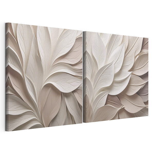 Subtiele lagen van zachte tinten Modulaire canvasprint Subtiele lagen van zachte tinten