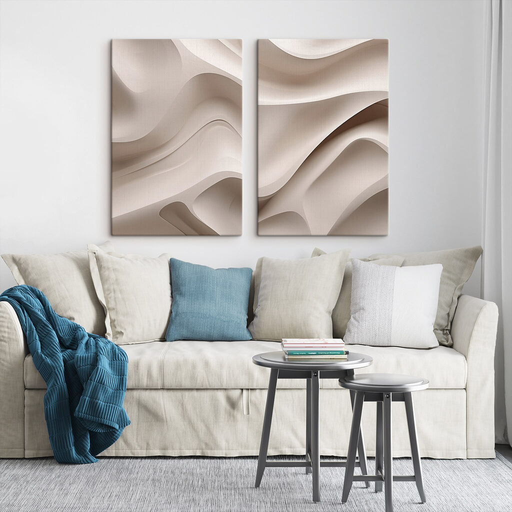 Soft curves in neutral tones Soft curves in neutral tones