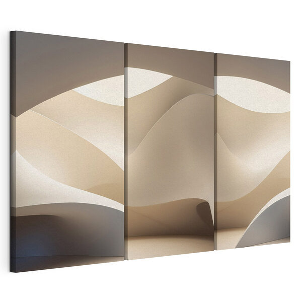 Zachte rondingen en een subtiel lichtcontrast Modulaire canvasprint Zachte rondingen en een subtiel lichtcontrast