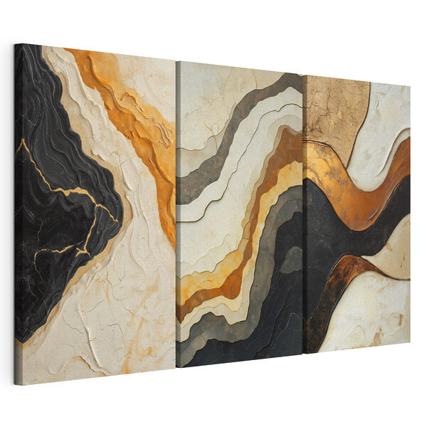 Collage van verschillende texturen Modulaire canvasprint Collage van verschillende texturen
