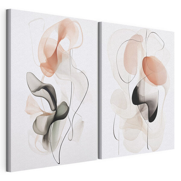 Modulaire canvasprint Vloeiende vormen in zachte tinten (Artikelnummer: m30821) Modulaire canvasprint Modulaire canvasprint Vloeiende vormen in zachte tinten (Artikelnummer: m30821)