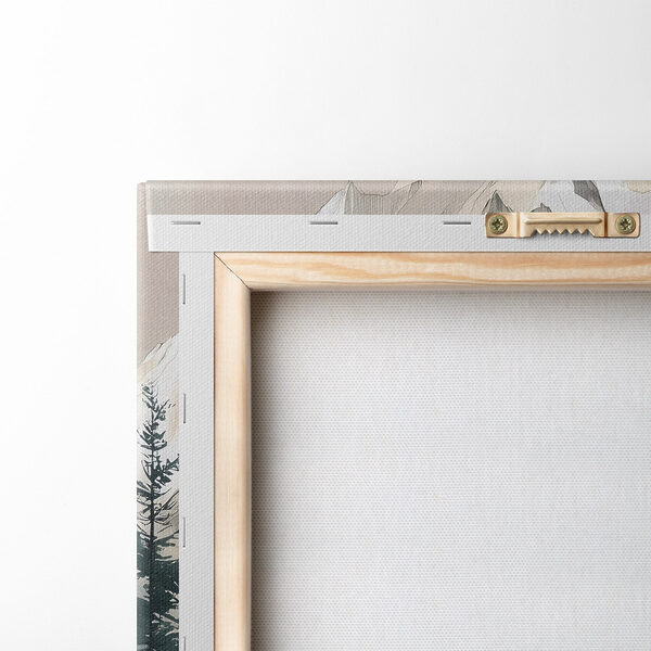 Modulaire canvasprint Schilderij van bergen en bomen (Artikelnummer: m30815) Modulaire canvasprint Schilderij van bergen en bomen (Artikelnummer: m30815)