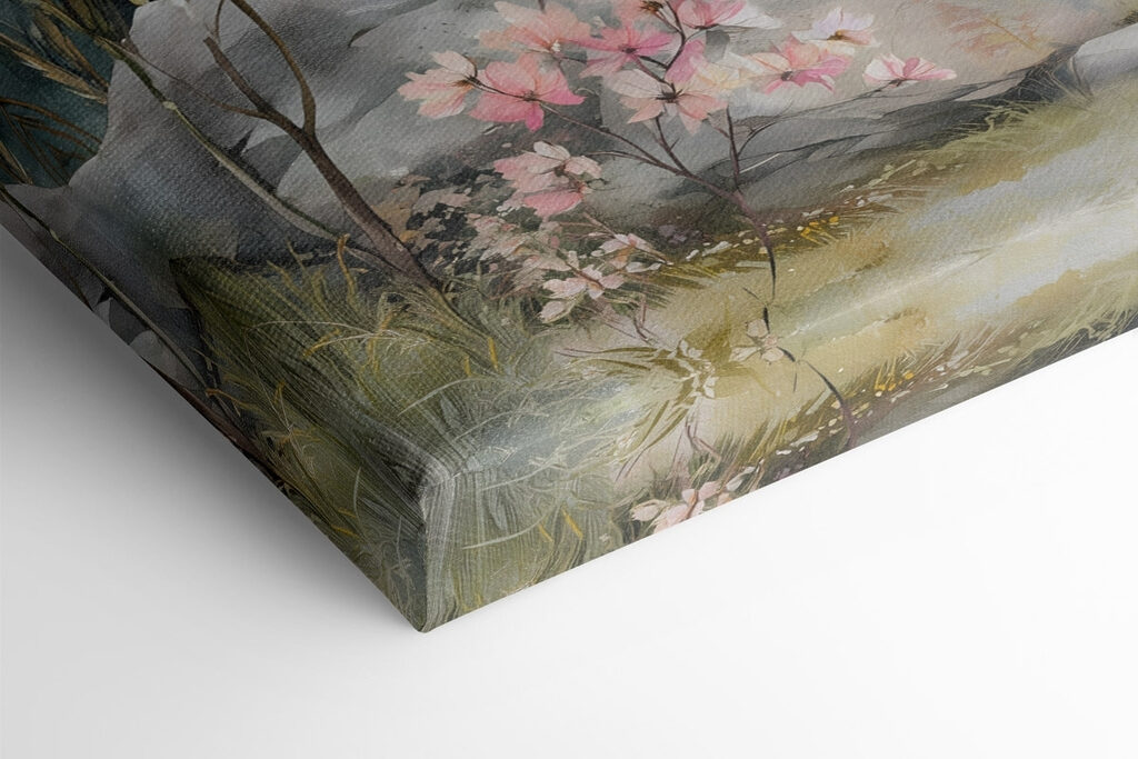 Modulaire canvasprint Schilderij van bergen en bomen (Artikelnummer: m30815) Modulaire canvasprint Schilderij van bergen en bomen (Artikelnummer: m30815)