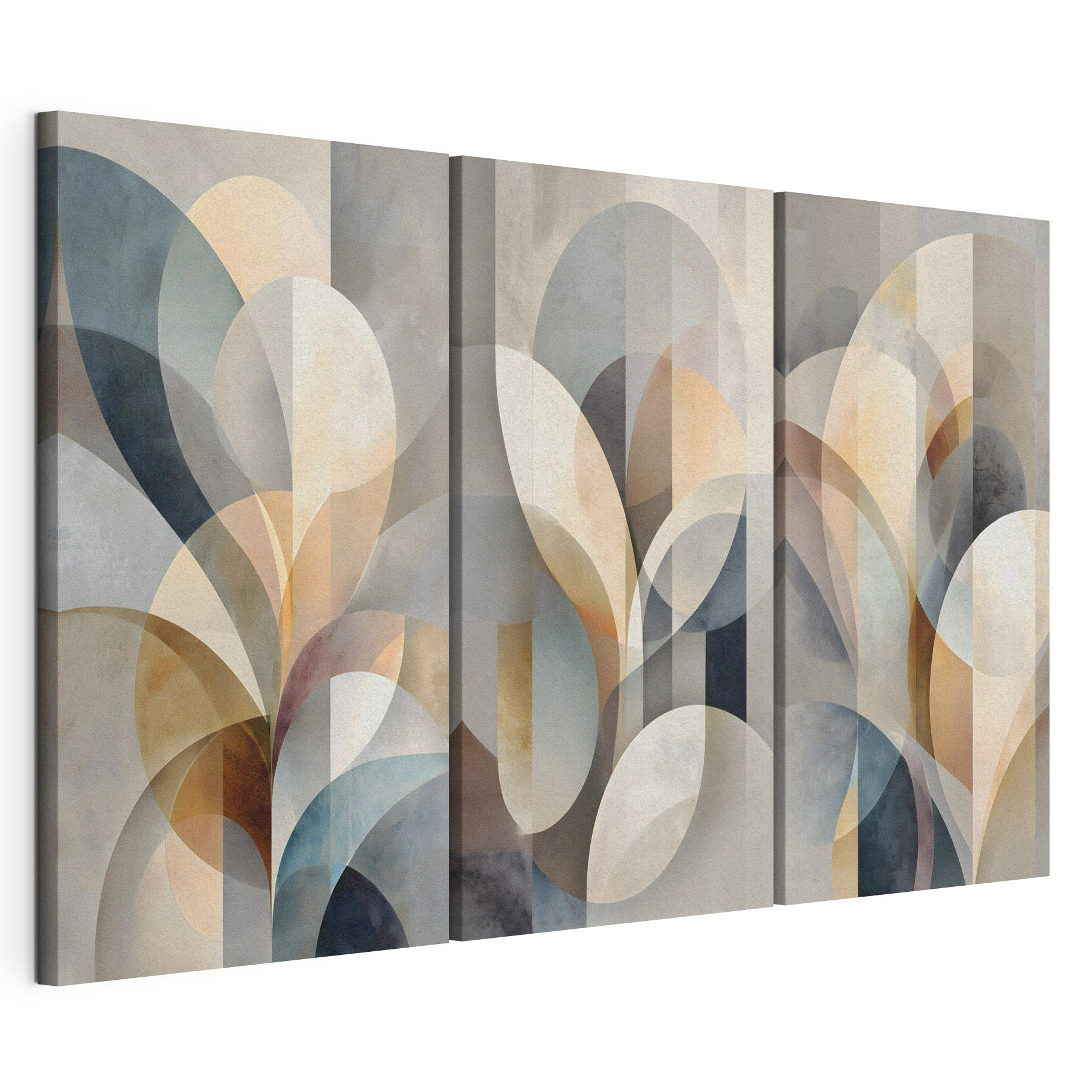 Flowing shapes in soft hues Flowing shapes in soft hues