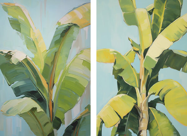 Painting of a banana tree Painting of a banana tree