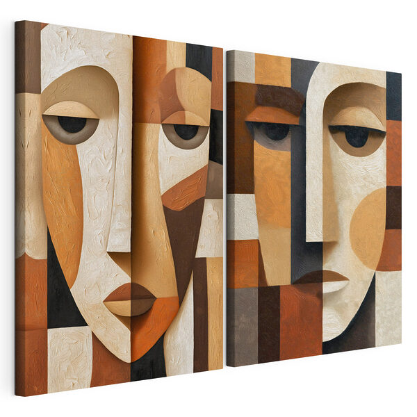 Modulaire canvasprint Collage van gezichten (Artikelnummer: m30789) Modulaire canvasprint Modulaire canvasprint Collage van gezichten (Artikelnummer: m30789)