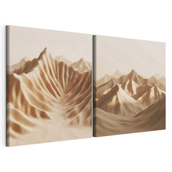 Modulaire canvasprint Bergketen met zand (Artikelnummer: m30656) Modulaire canvasprint Modulaire canvasprint Bergketen met zand (Artikelnummer: m30656)