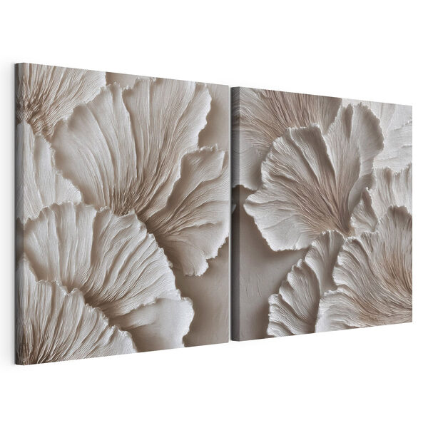 - Elegante vormen in zachte tinten Modulaire canvasprint - Elegante vormen in zachte tinten