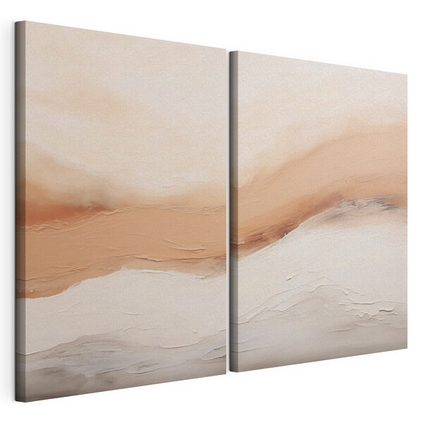 Modulaire canvasprint Zachte tinten versmelten in een serene harmonie