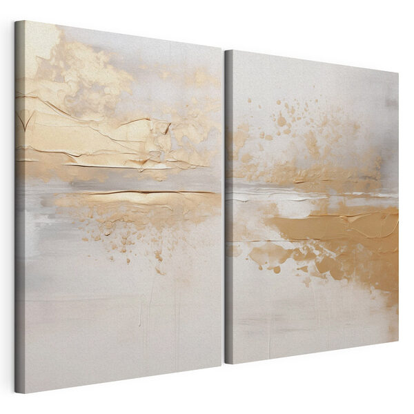 Fijne krullen in zachte tinten Modulaire canvasprint Fijne krullen in zachte tinten