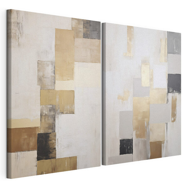Schilderen in verschillende kleuren Modulaire canvasprint Schilderen in verschillende kleuren