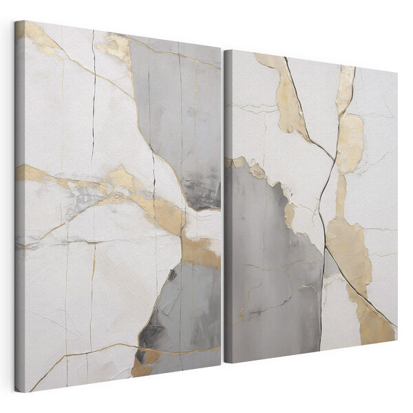 Verbluffende contrasten in de moderne kunst Modulaire canvasprint Verbluffende contrasten in de moderne kunst