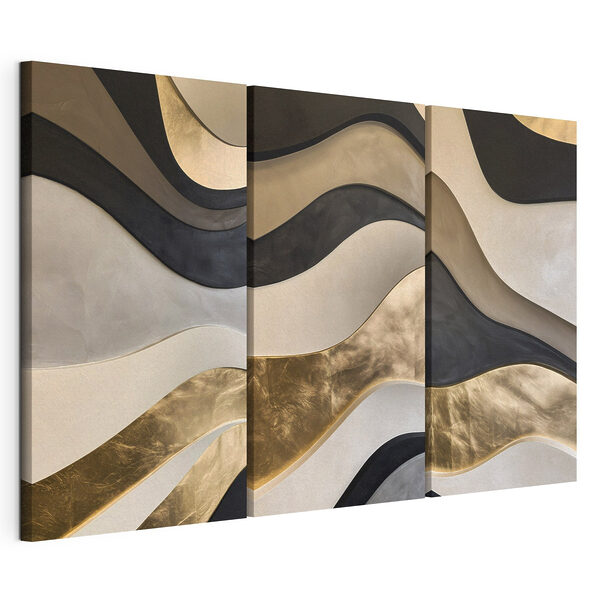 Modulaire canvasprint Collage van golvende patronen in verschillende kleuren (Artikelnummer: m30722) Modulaire canvasprint Modulaire canvasprint Collage van golvende patronen in verschillende kleuren (Artikelnummer: m30722)