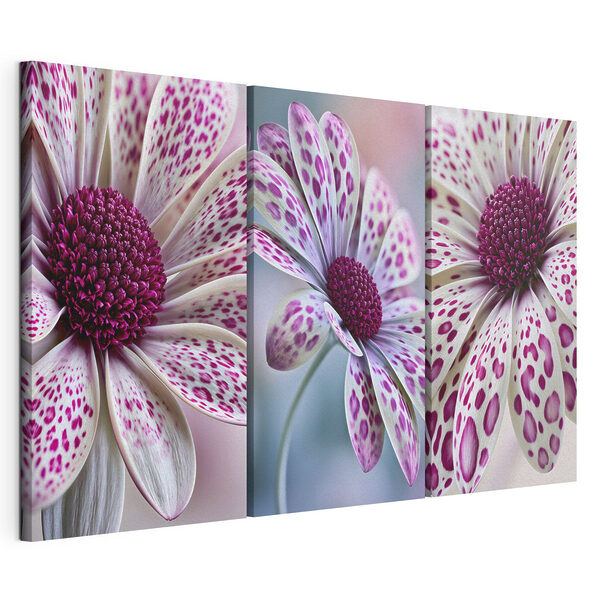 Weelderige schoonheid in levendige patronen Modulaire canvasprint Weelderige schoonheid in levendige patronen