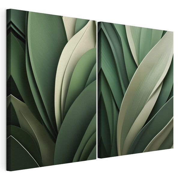Modulaire canvasprint Weelderig groen gebladerte in harmonie (Artikelnummer: m30678) Modulaire canvasprint Modulaire canvasprint Weelderig groen gebladerte in harmonie (Artikelnummer: m30678)