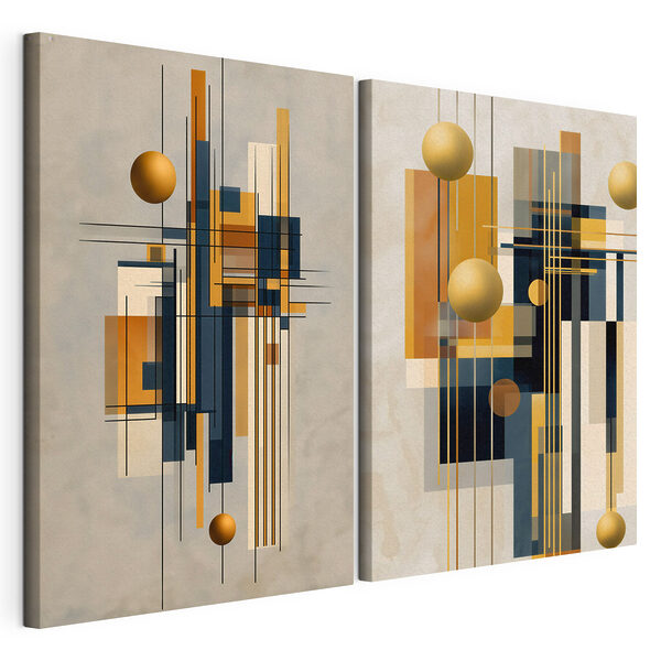 Modulaire canvasprint Collage van kunst met cirkels en lijnen (Artikelnummer: m30699) Modulaire canvasprint Modulaire canvasprint Collage van kunst met cirkels en lijnen (Artikelnummer: m30699)