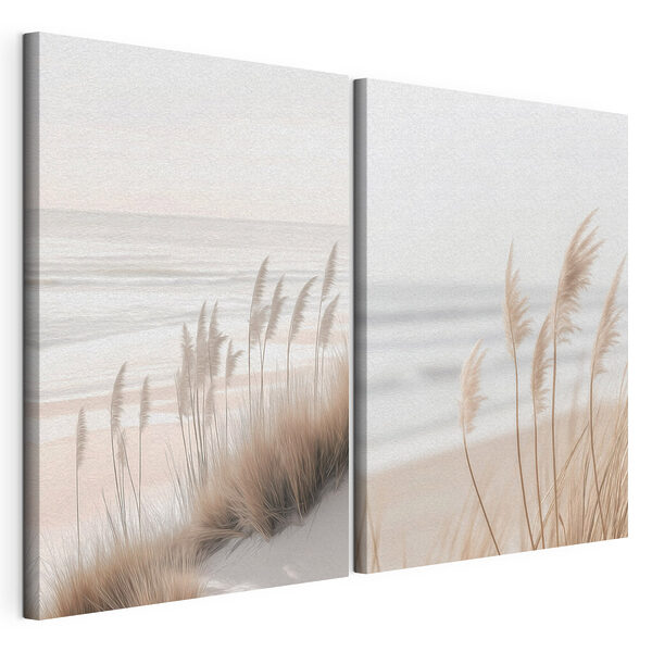 Modulaire canvasprint Modulaire canvasprint Zachte golven strelen de zandstranden (Artikelnummer: m30694)