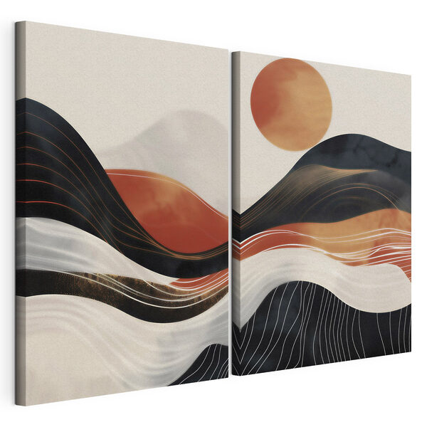 Modulaire canvasprint Landschapsschilderij (Artikelnummer: m30664) Modulaire canvasprint Modulaire canvasprint Landschapsschilderij (Artikelnummer: m30664)