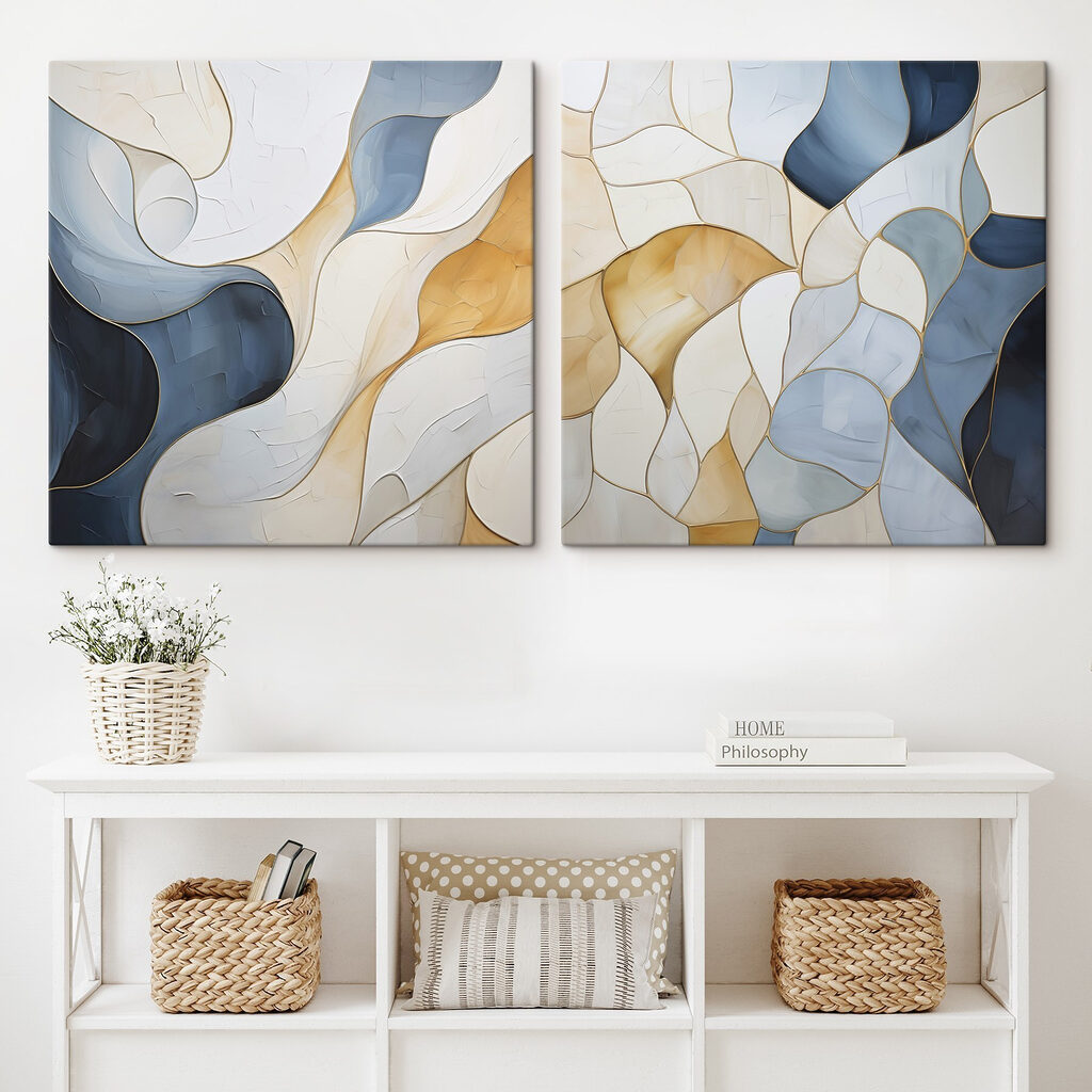 Flowing shapes in soft colors Flowing shapes in soft colors