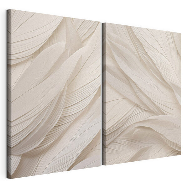 Zachte golven van subtiele elegantie Modulaire canvasprint Zachte golven van subtiele elegantie
