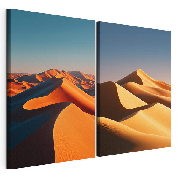 Modulaire canvasprint Vergelijking van zandduinen