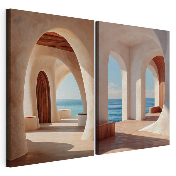 Modulaire canvasprint Kamer met een deur en een bankje (Artikelnummer: m30637) Modulaire canvasprint Modulaire canvasprint Kamer met een deur en een bankje (Artikelnummer: m30637)