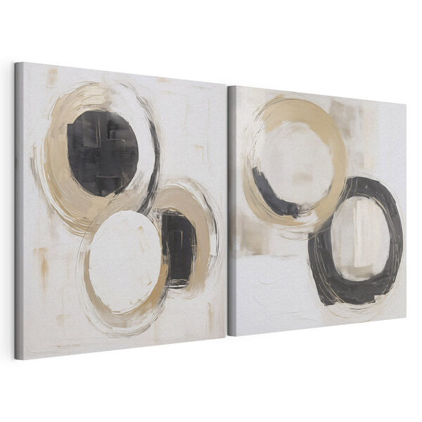 Modulaire canvasprint Schilderen van cirkels en cirkels (Artikelnummer: m30626) Modulaire canvasprint Modulaire canvasprint Schilderen van cirkels en cirkels (Artikelnummer: m30626)