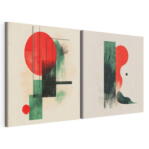 Modulaire canvasprint Twee kunstwerken (Artikelnummer: m30370) Modulaire canvasprint Modulaire canvasprint Twee kunstwerken (Artikelnummer: m30370)
