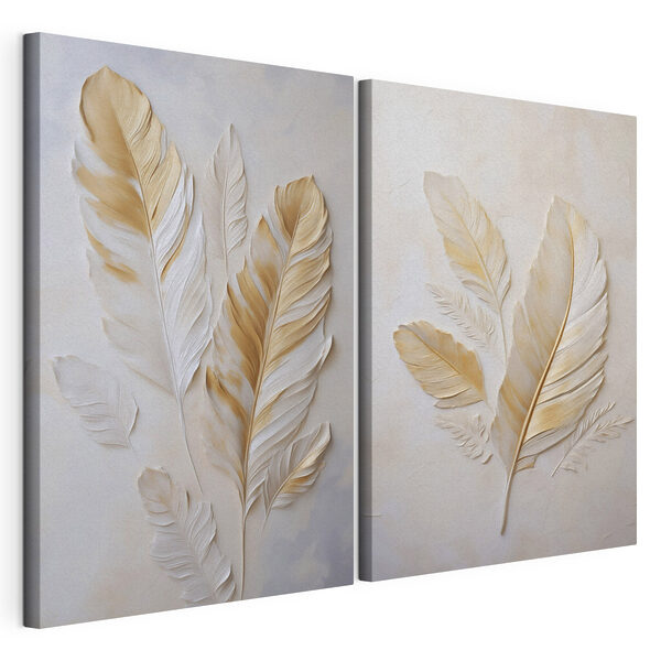 Modulaire canvasprint Elegante bladeren in zachte tinten (Artikelnummer: m30552) Modulaire canvasprint Modulaire canvasprint Elegante bladeren in zachte tinten (Artikelnummer: m30552)