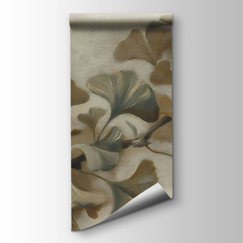 Painting of a branch with leaves